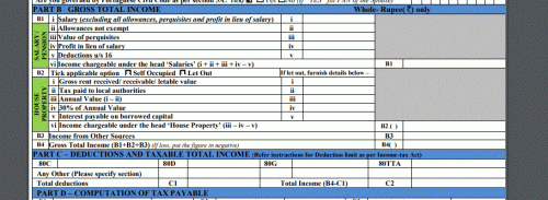 i can't go into detail of these , but the salary schedule in ITR 1 is nothing new and we have already seen the same salary schedule earlier  in ITR 2 and other higher tax forms of last years where salary schedule was kept separately.....( people are used to using the ITR 1 for filing and so the present schedule  may have looked a bit different comparing earlier years returns)<br /><br /><br />you need to do this with your form 16 and not your salary slips ...once you get your form 16 ( check part b of it ), try and see the income chargeable under head salary(Point 6 )....this is what gets offered for tax after giving benefit of all exemptions etc ...<br /><br /><br />Say, gross salary( say 100 Rs) ,  <br />(ii)Exempt allowances  say 20 Rs ->(Exempt HRA(10) , exempt conveyance(10 Rs)).....................Not taxable<br />(iii)Non exempt allowances  say 10 Rs ->( Taxable HRA (10 Rs) )...................... ................Taxable<br />(iv)Perks, perquisite say 10 Rs ->  Profit in lieu of salary (bonus etc  0 rs  )   .................Taxable<br /><br />(v)Deductions say 10 Rs ->  ( Tax  on employment (10 Rs) , Entertainment (0 Rs))<br /><br />Then, salary under field 1 (salary excluding everything )= 100- (20+ 10+10)= 60<br /> Exempt allowances is = 20 rs,  Non Exempt allowances = 10 Rs <br /> Perks/perquisites = 10 rs  ..<br /><br />Deductions (10 Rs)<br />entertainment allowance =  0 Rs , Tax on employment = 10 rs ,<br /><br /> So, income chargeable under salary head shall be <br />= 60+10(non exempt allowances)+ 10(perks , if any)  -( deductions)<br />= 80- deductions <br />= 80 - 10 <br />= 70 Rs.<br />This shall be point 6 of your form 16 ( Not that bonus is totally taxable , other allowances may be partially exempt ( which is made clear in form 16 ) <br /><br />See this video - https://www.youtube.com/watch?v=r1syPCJ11KY<br />Read Description as well in the video (shows filling up of salary schedule in a similar live case )