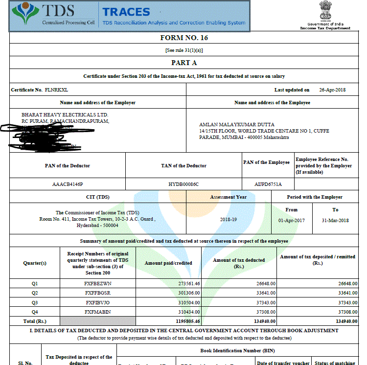 Normally, the last quarter TDS figures takes time to appear in form 26 AS ...you will be able to only claim credit to the extent appearing in form 26 AS ...so in case you see no progress in form 26 AS as far as TDS is concerned , take it up with your employer (for filing of TDS returns ) ...regards income , you will use form 16 to put in chargeable income from salary in the return<br /><br />Like in below case , i cannot put income from salary from 26 AS because if you observe closely it is my gross salary (salary + perquisites + profit ) , so i will have to consider only my form 16 salary ( point 6 ) i.e 1174206 <br /><br />As regards TDS , i check my form 16 and see 134940 rs has been deducted but to get full credit of the same , i have to ensure that the same appears in form 26 as ..if it doesn't , i will inform my employer in this regard and wait for updation to claim salary TDS credit.