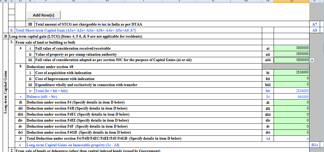 For sale,  deed price or stamp valuation price whichever is higher  shall be considered as per provision of section 50C..For purchase, cost of acquisition has to be considered......Check attached cost inflation index chart ...assume for a moment cost  price is 14.17 lakhs in FY 2008 (when CII was 137)...now check CII in the year of sale to figure out CII factor for figuring out indexed cost for the year of sale ....since,  you have sold it now in FY 2017 18 ,, we check CII for FY 2017 18 which is 272 ...so , indexed cost price is 14.17  x  (  272/137) i.e 14.17 x 1.98 = 28.36 lakhs...since property held for more than 2 years you are eligible for capital gains.....