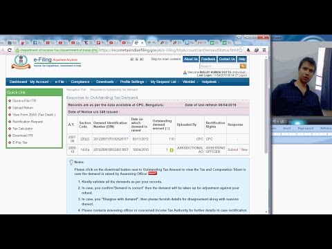 HOW TO PAY DEMAND TAX ONLINE | RESPOND TO OUTSTANDING TAX DEMAND ON SITE