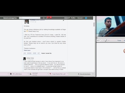 4 How to take credit of paid extra taxes in tax return (For Kuldeep)