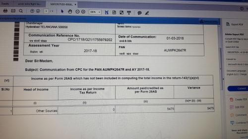 This is basically communication of proposed adjustment of income under 143(1)(a).<br /><br /><br />In your case , clearly you have to agree with the variance for the simple reason that the income presented is taxable income (Bonds interest income from LNT under other sources) and was not offered in return <br /><br />For this , you shall head towards e-assessment ..there you will see a link titled prima facie adjustment under 143(1)a , you will opt for e assessment and click on submit ...<br /><br />Under proceedings, there will be a table with the listed line item ( bond interest)and option for you to agree/not agree<br /><br />You will click on agree and it shall display a message that you file revised return within 15  days<br /><br />Check this video in case you want to revise return incorporating interest income from LNT bonds.<br />Link - https://www.youtube.com/edit?o=U&amp;video_id=Lthwwwupth4
