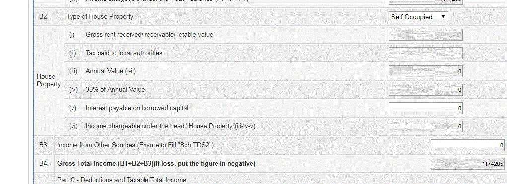 You will not be showing this property since you derive no income/loss from it ......For self occupied house , you cannot claim any deduction of property taxes...The net annual value of a self occupied house is always zero .