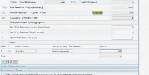 You can show it in the exempt income for reporting purpose (check attached picture)