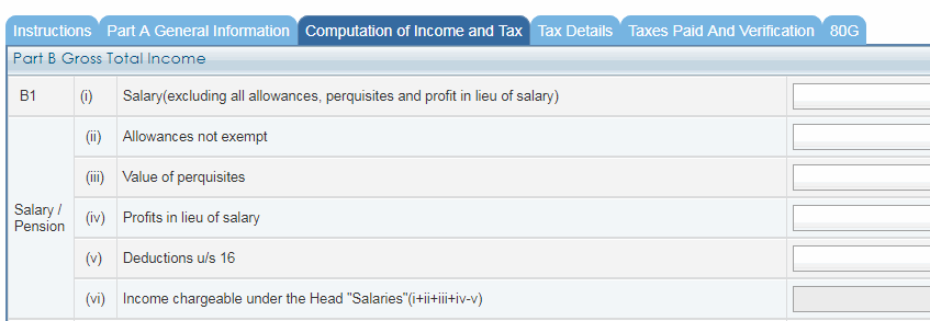 You should understand that the form 16 already comprises of all components i.e arrears , bonus etc <br /><br />1.) Arrears received and considered in form 16 <br /><br />First, get a copy of form 16 (Part B )and 12 month pay slips <br />(you are recommended to watch my salary breakup using form 16 )<br /><br />Next, note down from form 16 Point 1(a) i.e gross salary ...This portion of gross salary  does not  comprise of perquisites and profits .<br /><br />Basically this gross salary comprises only of exempt , non exempt (containing arrears non exempt portion) and basic salary<br /><br />1) So, first figure out basic salary from the 12 month payslip <br />Add to this the salary arrears and put combined value under salary <br /><br />2.) Next check the salary exempt allowances from form 16<br /><br />3.) Subtract from gross the salary exempt allowances and salary basic <br />to arrive at non exempt allowance <br />...(THIS FIGURE WOULD CONTAIN THE ARREARS NON EXEMPT PORTION )<br /><br />4.) You can put in figures of perquisite and profits from form 16<br /><br />5.) Next offer deduction under section 16 ...<br /><br />you will thereafter arrive at chargeable income =<br />(Basic salary + non exempt allowances ( including arrears) + perquisites + profits - Deductions )<br /><br /><br />Case 2 - Arrears received but not shown in form 16  <br /><br />Put basic arrears in basic salary <br />Put other arrears component in non exempt allowances <br /><br />Rest all remains unchanged <br /><br />(ii)Bonus - The bonus would appear in  form 16 under heading" profits in lieu of salary" ...if It does, then put it under same head in return .<br /><br />if  it does not reflect any figure  i.e shows 0 , then it is already covered in gross <br /><br />(iii)likewise for perquisites ...if perquisites are mentioned , then mention it under perquisites else it is taken care of in gross ...No need to worry separately)<br /><br />(iv) Check for deductions under section 16 i.e tax on employment and entertainment allowance <br /><br />Now, salary + non exempt + perquisites + bonus - deductions<br /> = CHARGEABLE INCOME FROM SALARY <br />(This would cover your arrears , bonus and be the final figure from salary that is subject to tax)<br /><br /><br />*******Check answer options - Video on this answer for relevant videos on the topic******