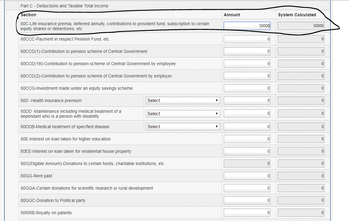 You shall mention your GPF contribution under 80 C portion of tax return