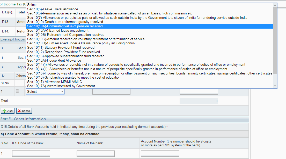 If commuted pension is exempt use section 10(!0 A), LTC is not exempt just like that - You need to provide tickets to the employer only post which they consider the eligible exemption ....this is like HRA where it is otherwise totally taxable unless the employee gives the employer rent receipts to then compute eligible exemption