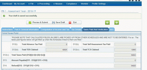 Since you have bought car for 12 lakhs , this 12 lakhs is not any income and therefore you are not required to show the 12 lakhs under any income schedule ...however , since tax has been collected at source , you can surely claim this  TCS( tax collected at source ) amount in ITR 1  and use this credit for meeting your tax liability ....check answer option - video for tutorial on this topic...Under tax details tab , head towards TCS schedule and fill details accordingly (check attached pictures)...you can also refer to the answer options - video for video on this topic                                                                                       P.s - As per new introduction in Budget 2016, and newly inserted Sub Sec. 1F of Section 206C.,Finance minister, Mr. Jaitley had proposed to impose a provision for collection of Tax at source at the rate of 1%, in case of Sale of Motor Vehicle and finally it was passed and law amended. Effective date is 1st June, 2016                                                                                                                       Act – “ Every person, being a seller, who receives any amount as consideration for sale of a motor vehicle of the value exceeding ten lakh rupees, shall at the time of receipt of such amount, collect from the buyer, a sum equal to one percent of the sale consideration as income tax.