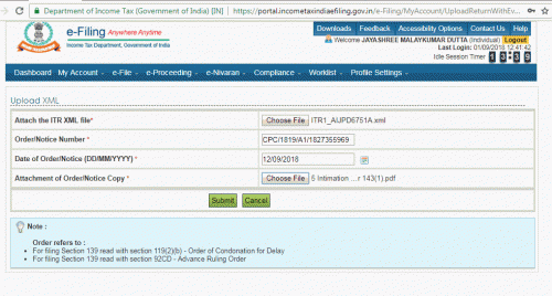 You can't file belated return under normal process since belated period of filing for relevant previous year is already over . However, if there was genuine hardship in filing of returns , you can file a application requesting condonation for delay in filing under section 119(2)(b) <br /><br />The process of filing returns for time barred previous year returns when the time period for filing belated return under 139(4) has passed is as follows, <br /><br />Stage - 1 - Getting approval for condonation vide notice under section 119(2)(b).<br /><br />Firstly, there must have been some genuine reason of hardship for not having filed the return .Assessee has to pen a application seeking condonation of delay on account of the hardship and submit to authority <br />(commissioner of income tax if TI until 10 lakhs / Chief commission if Total income between 10-50 lakhs and CBDT if Total income exceeds 50 lakhs) ..<br /><br />if authority (assuming, principal commissioner of income tax) is convinced of the hardship, he shall approve issuing condonation notice under section 119(2)(b).. ...<br />At the tile of uploading return xml file , assesse is required to fill in details of this notice and upload the notice as well <br /><br /><br />Stage - 2 - Preparing the return <br />After receiving condonation notice, assesse can file return for the previous year <br />In the process, he/she can now download the return utility for the relevant previous year from the tax website and fill all details...Process for filing remains same with only exception being the section for return filing<br />Assesse shall carefully select return filing section as -section 139 read with section 119(2)(b)<br /><br />Stage - 3 - Attaching notice and uploading xml file of the return in the tax website <br /><br />Once, done he will prepare xml file for uploading to tax website .<br /><br />For this he, he will login to tax website and do .......<br />E Filing - Filing Against Notice /order Filing Section - 139 read with 119(2)(b) ....Upload xml<br /><br /><br />In the page that proceeds he is required to fill in details of condonation notice , date of notice and attach the notice before uploading the xml file of return <br />Then on clicking submit , acknowledgement gets generated <br />Assesse is required to e-verify the acknowledgement <br />All other things remain same i.e receipt of intimation assessment , processing of returns etc etc...check video tab for understanding the process