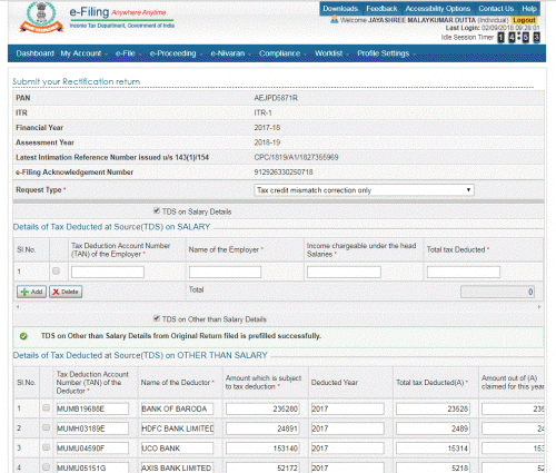 You must have taken credit of paid self assessment taxes in schedule IT of the tax return ...in case you have and still it was refuted in the intimation , you can apply for rectification under tax credit mismatch ! Check video tab for rectification for tax credit mismatch correction!