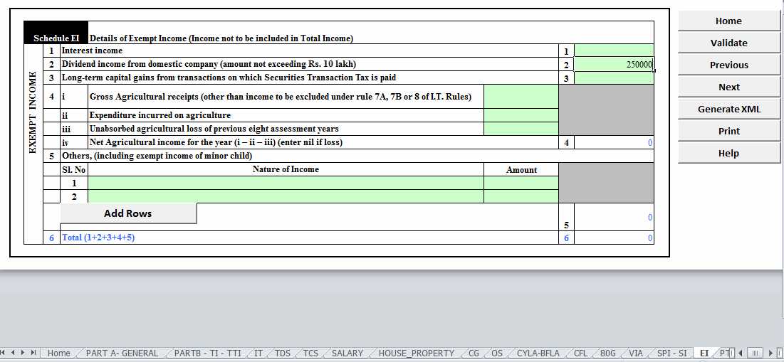 Check picture as to where it needs to be shown ...under exempt income under dividend head it has to be displayed ...                <br />           Just for your knowledge It is exempt under section 10(34) of Income Tax Act, 1961,  as i already explained the dividend received from a domestic company is exempt from tax in hands of the shareholders as such dividend has already suffered Dividend Distribution Tax under section 115-O.                                                                                                                               <br />             Note, as per newly introduced section (Section 115BBDA) in Budget 2018, In the case of a resident individual/HUF/Firm, the dividend shall be chargeable to tax at the rate of 10%, if the aggregate amount of dividend received from a domestic company during the year exceeds Rs 10 lakhs   So if dividend income below 10 lakhs then it is exempt else only to the p[ortion exceeding 10 lakh rs it is chargeable to tax.                                                                                                                                                 <br />            It is to be noted that tax shall be chargeable on dividend income to the extent it is in excess of Rs 10 lakhs in aggregate received from Indian companies.......