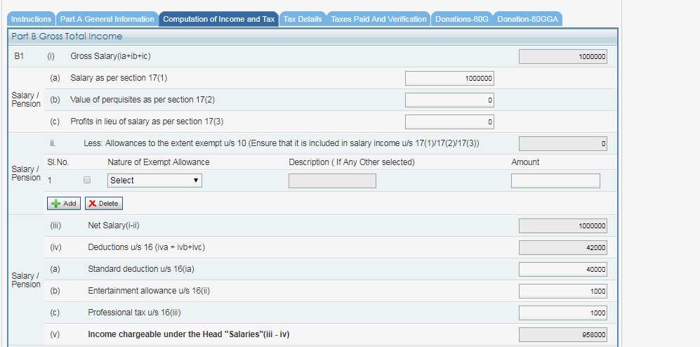 For AY 2019 20 , the way the return is built ,  you don't show standard deductions u/s 16(1a)  under  exempt income but show it under deductions column to take benefit of standard deductions to arrive at chargeable salary income ..Check image on how it is done......as you mention, this has replaced earlier deduction benefits available on transport and medical allowance ...