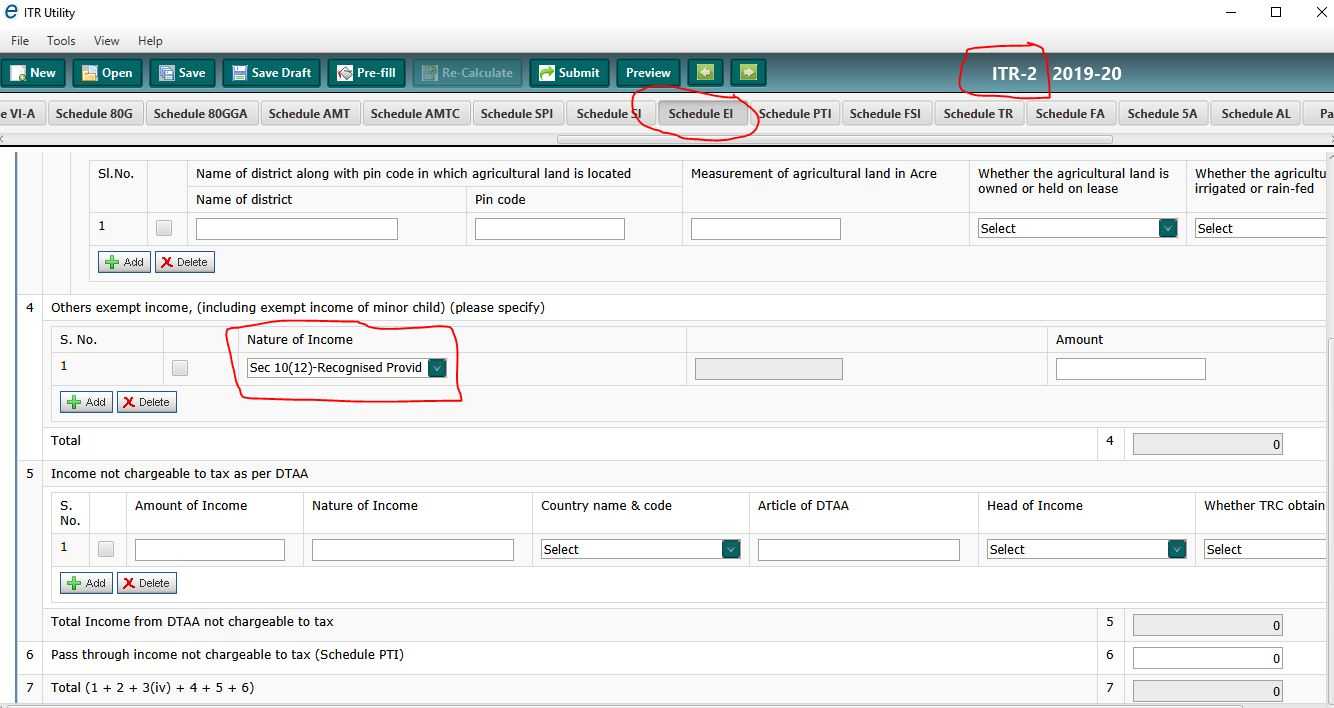 This image is of ITR1 form right, I was asking about ITR 2 form. I got it, section Schedule EI has this same drop down. Thanks